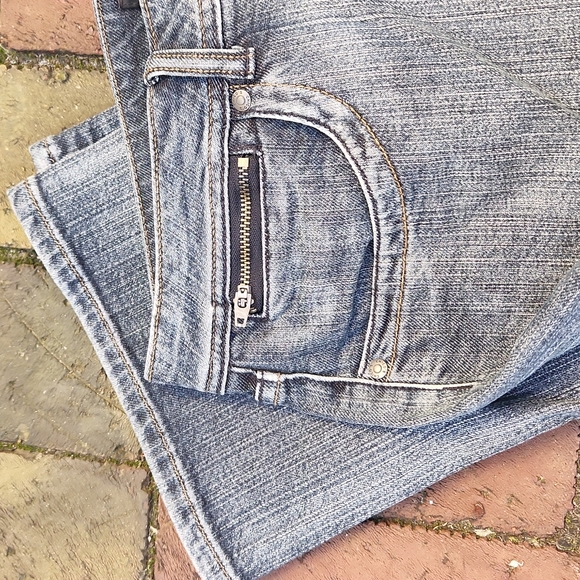 Chicos Denim black stonewash Jeans, size 10, (chico's 1.5) - Picture 3 of 7